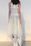 marc le bihan 2836 tank top dress White